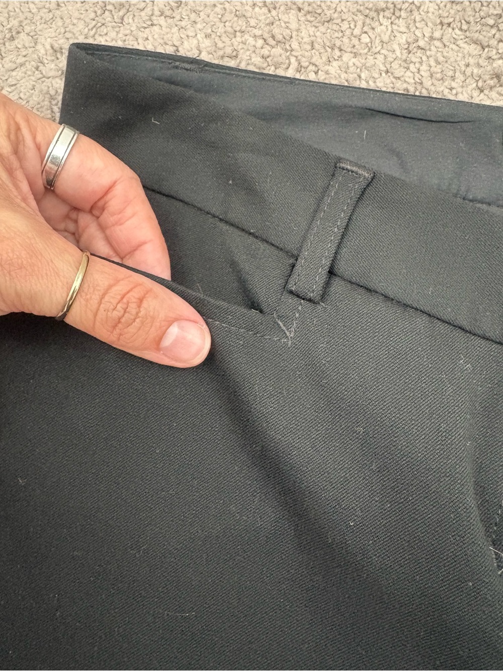 Express Black Slim Straight Dress Pants - Picture 4 of 4